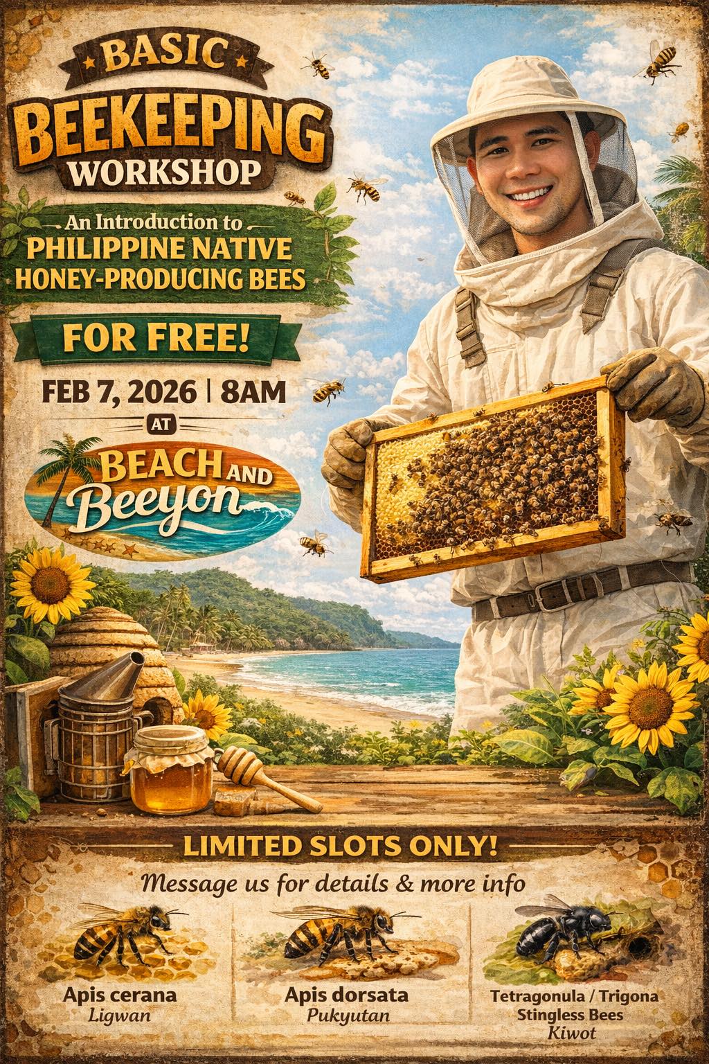 🐝 BASIC BEEKEEPING WORKSHOP | FOR FREE 🐝